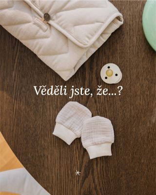 ✨Věděli jste, že mezi prvními kousky, které doma opravdu využijete, nejsou jen plenky? My tam řadímě i dětské rukavičky...